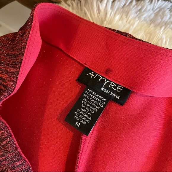 Attyre Red Wide Leg Riley Pants - Picture 5 of 7